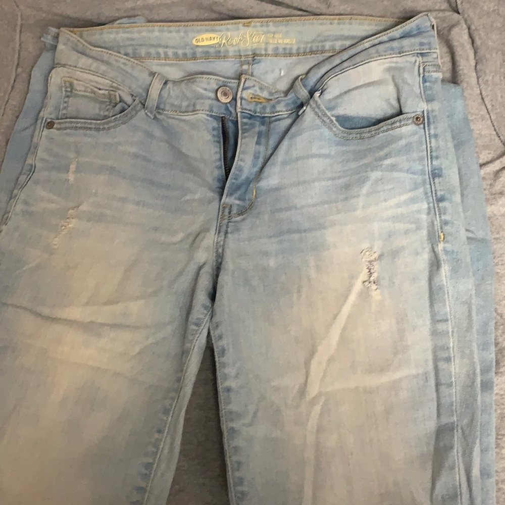 Old Navy Rockstar Mid Rise Skinny Jeans